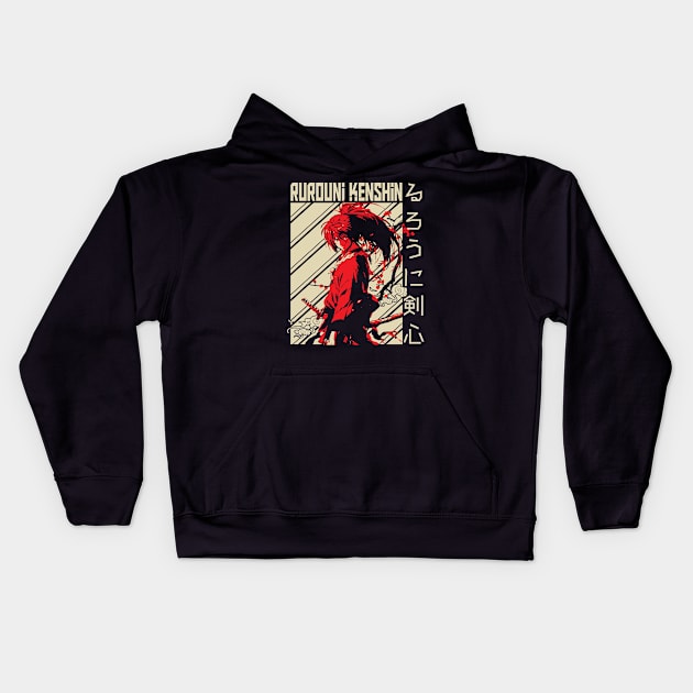 Rurouni Kenshin Kids Hoodie by Cutedrawsave